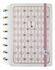 Caderno Inteligente A5 80F Isabela Akkari Rose Key Cia52366