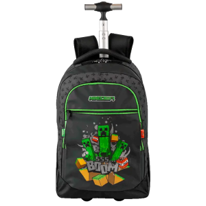 Mochila Carrinho Mega Rodas Minecraft Icons Sestini 66422-01