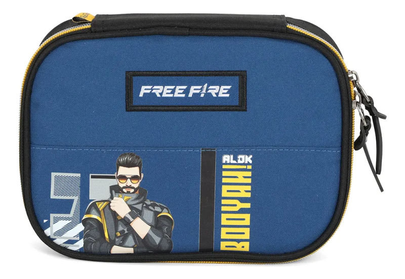 Estojo Luxcel Free Fire Box Azul ET49787FF
