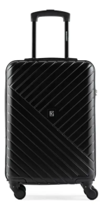 Mala De Bordo Abs 4 Rodas Detroit Cor Preto