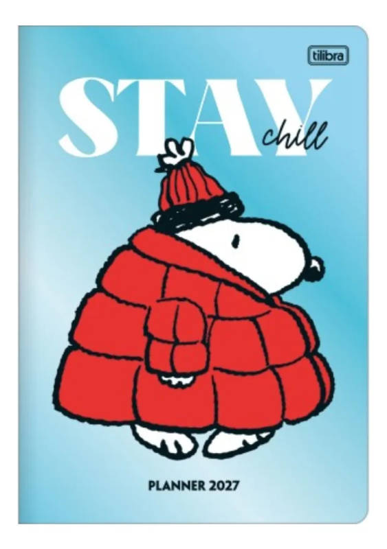 Agenda Planner Tilibra Snoopy Grampeado M7 2027 Sortido