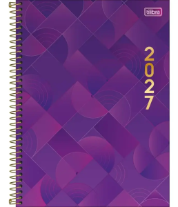 Agenda Anual Tilibra Spot Feminina Grande Espiral M9 2027 Sortido