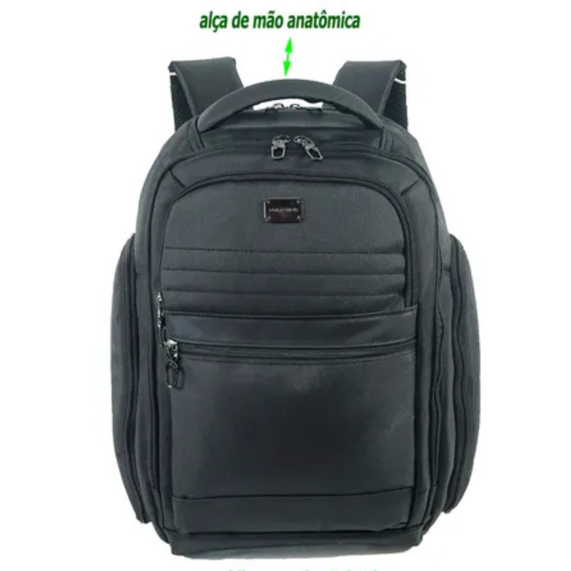 Mochila Executiva Polo King Notebook Preta Mn54115pk