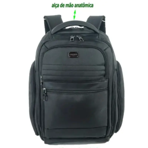 Mochila Executiva Polo King Notebook Preta Mn54115pk