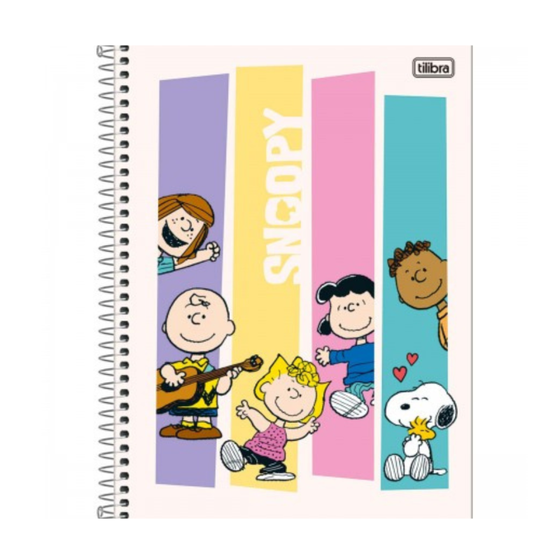 Caderno Universitário 10 Matérias 160 Folhas Snoopy Tilibra Connect