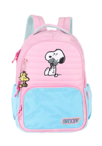 Mochila Feminina Escolar Snoopy Rosa Ms49723sn