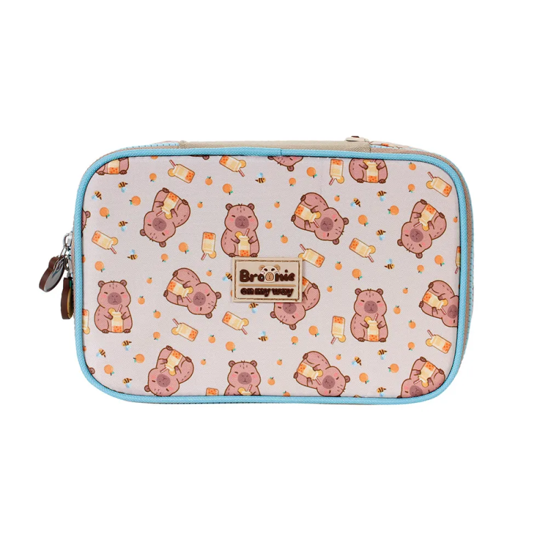 Estojo Feminino Capivara Brownie Box 1 Fecho Xeryus 15867