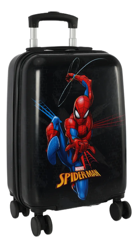Mala Pequena Bordo Spiderman Preto Luxcel MF10526AG