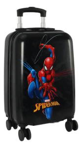 Mala Pequena Bordo Spiderman Preto Luxcel MF10526AG
