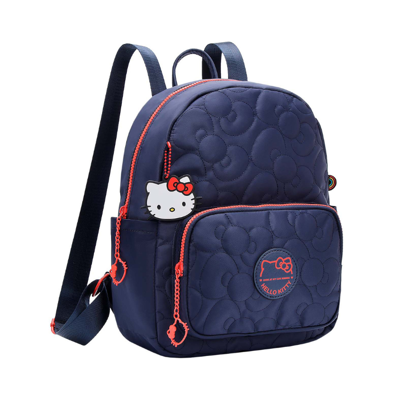 Bolsa De Costas Hello Kitty Azul Pequena Semax Hk26019
