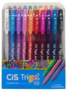 Caneta Cis Trigel 1.0 30 Cores