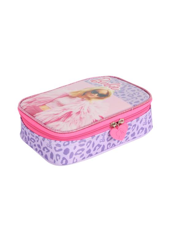 Estojo Luxcel Barbie Box 1 Fecho Ei41444bb Violeta