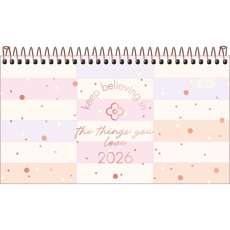 Agenda Anual Tilibra Bolso Soho Espiral M2 2026 Sortido