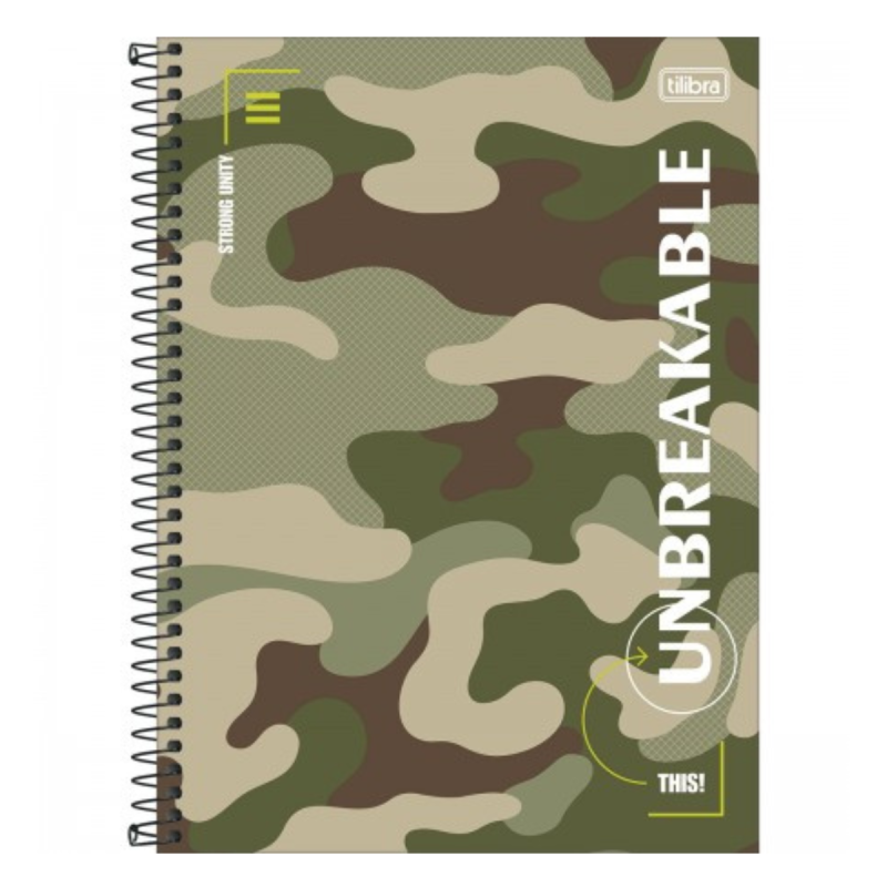 Caderno Universitário 20 Matérias 320 Folhas Hide Tilibra