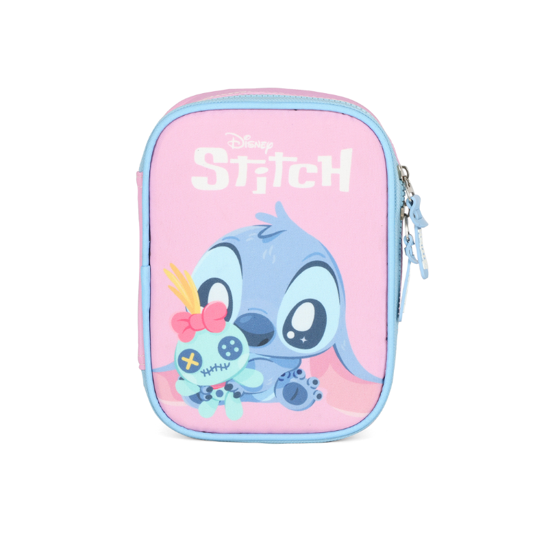 Estojo Feminino Stitch Box Rosa Luxcel Et50044sc