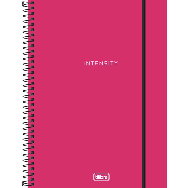 Caderno Universitário Capa Flexível 1 Matéria  80 Folhas Neon Rosa Tilibra