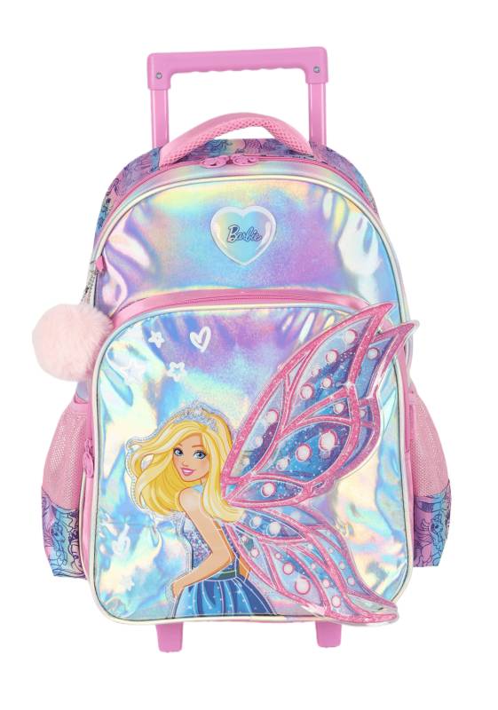 Mochila Carrinho Luxcel Barbie Rosa Ic41462bb