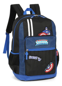 Mochila Luxcel Capitão America Azul Ms50022ag