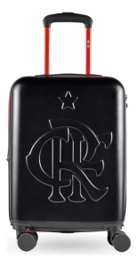 Mala Bordo Abs Bagaggio Flamengo Oficial Preta/vermelho