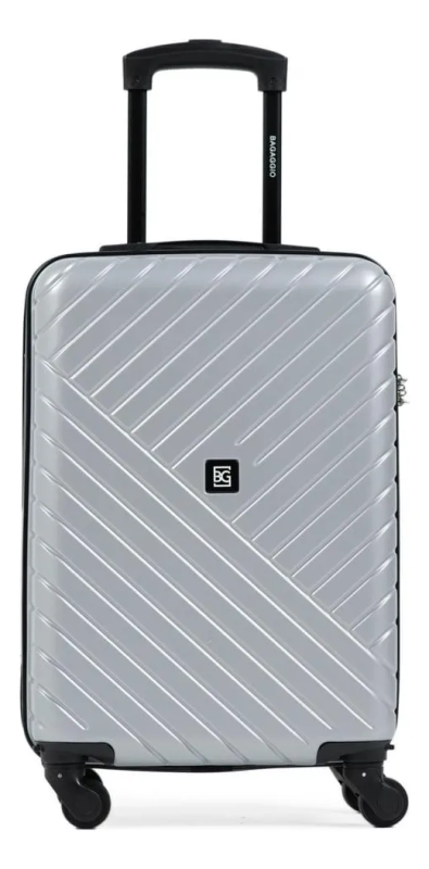 Mala De Bordo Abs 4 Rodas Detroit Prata