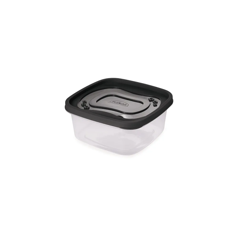 Pote De Alimentos Quadrado Clic 1,1 Litro Com Tampa