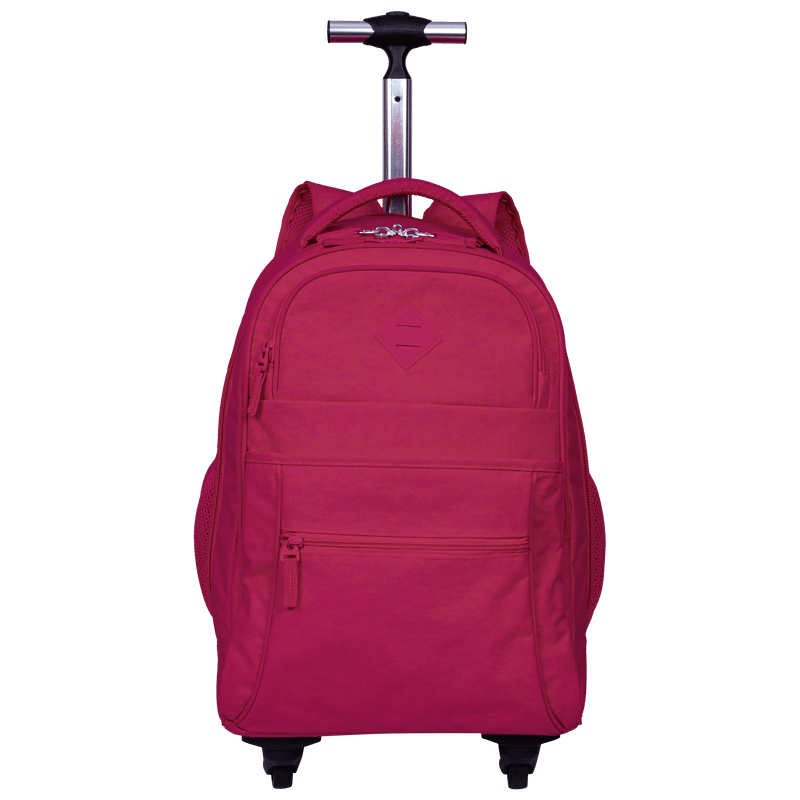 Mochila Carrinho Sestini Rolling Crinkle Rosa 4 Rodas 75498-08