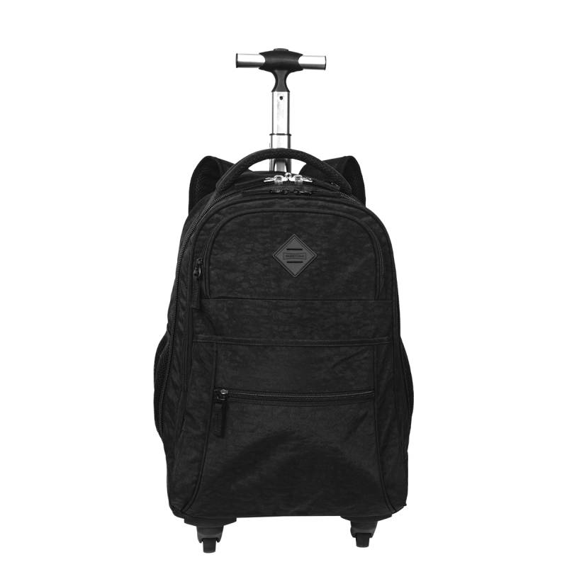 Mochila Carrinho Sestini Rolling Crinkle Preta 4 Rodas 75498-01