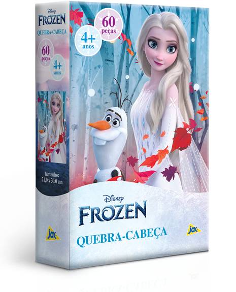 Quebra Cabeça Frozen Elsa 60 Peças Toyster 2818