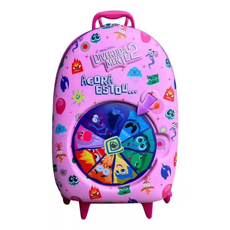 Mochila Carrinho Maxtoy Divertidamente Rosa 3862Bm2