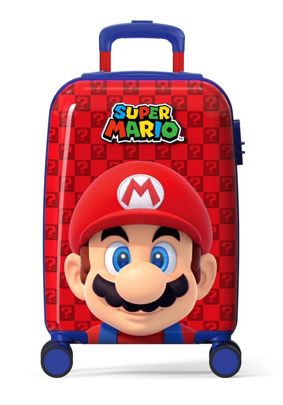 Mala Viagem Pequena Luxcel Super Mario Azul Mf10491mo