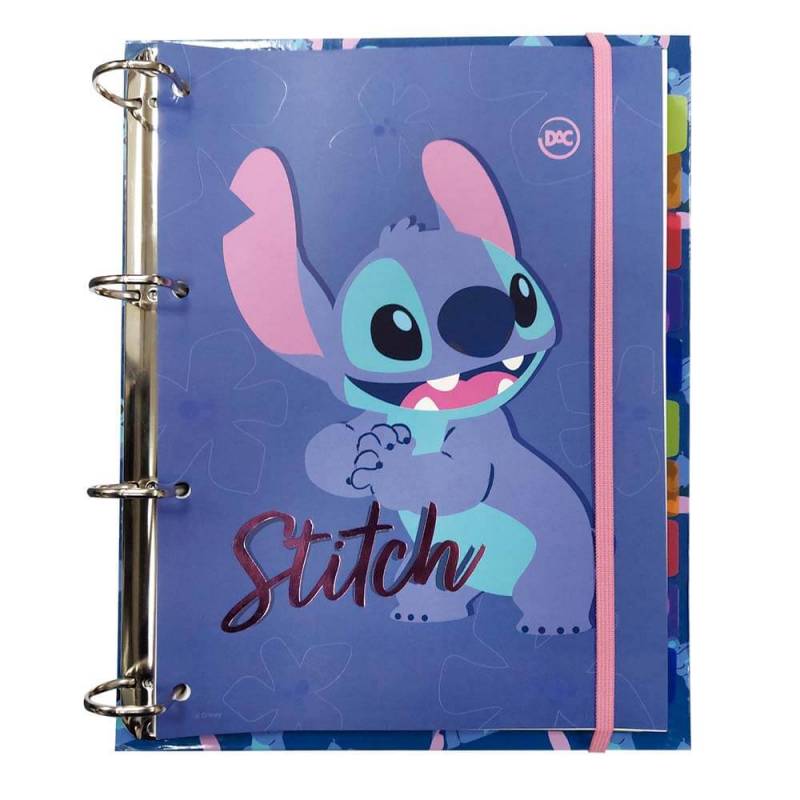 Fichário Dac Stitch 3815 Elástico + Divisória + Folhas