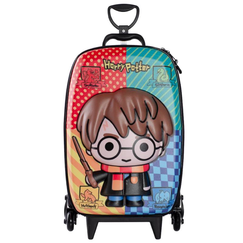 Mochila Carrinho Maxtoy Harry Potter 3D Casas 2815Am24