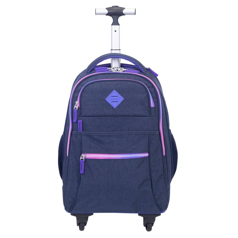 Mochila Carrinho Sestini Rolling Crinkle Degradê Azul Cyberpunk 4 Rodas 75949-72