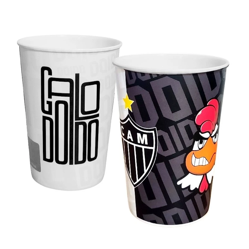 Copo 320 ml Atlético Mineiro Time Futebol Plástico Plasútil