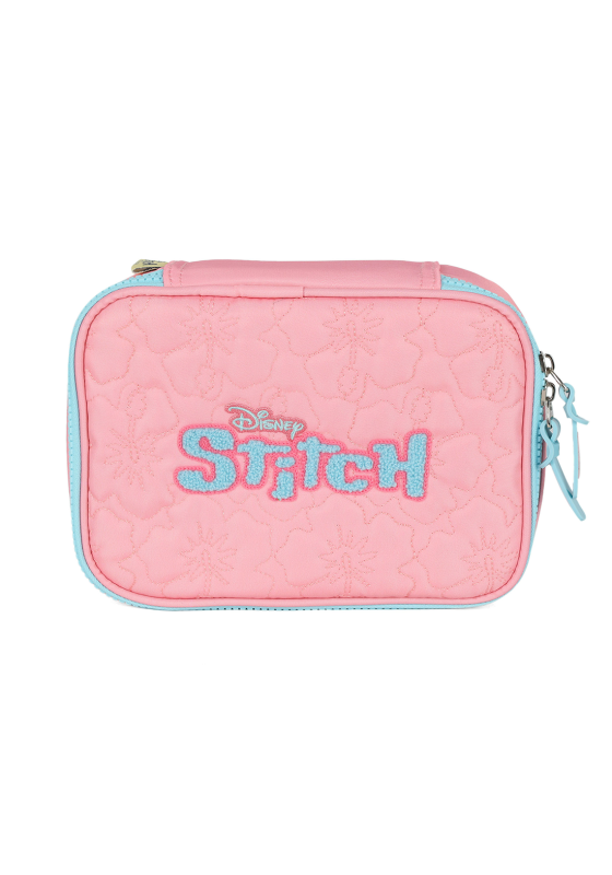 Estojo Feminino Stitch Box Rosa Luxcel ET50074SC