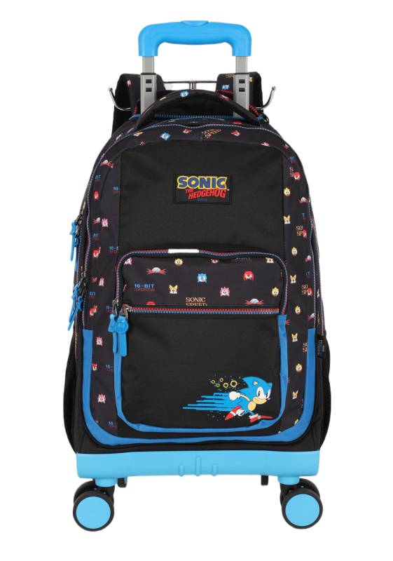 Mochila Carrinho Luxcel Sonic Preto Mc47552so