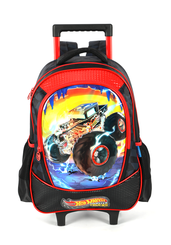 Mochila Carrinho Luxcel Hot Wheels Preto IC42612HW