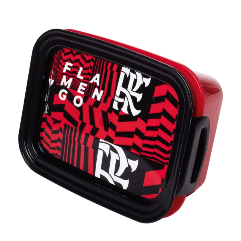 Marmita Plastico Hermetica 850ml Flamengo Oficial Plasutil