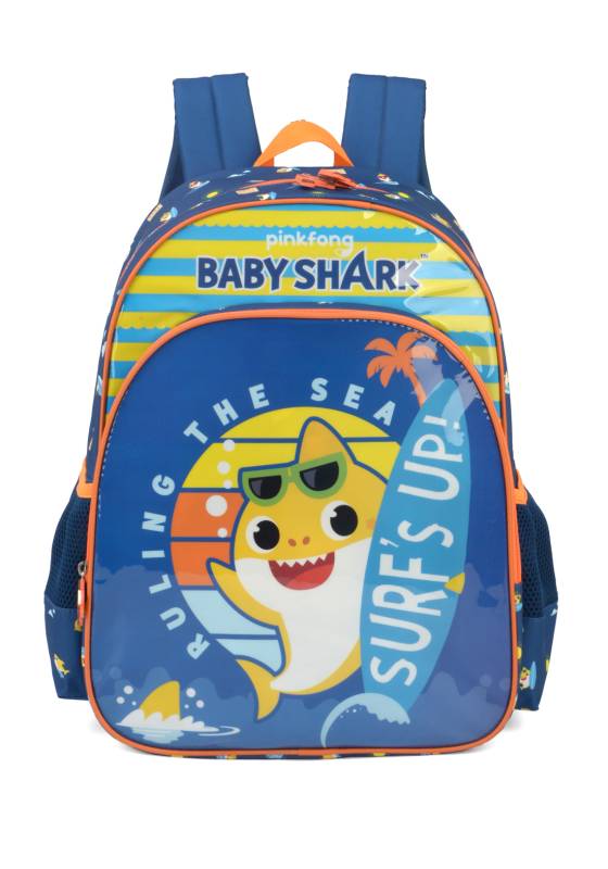 Mochila Luxcel Baby Shark Laranja Is37481bs