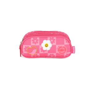Estojo Feminino Up4you 3 Fechos Rosa Et49554