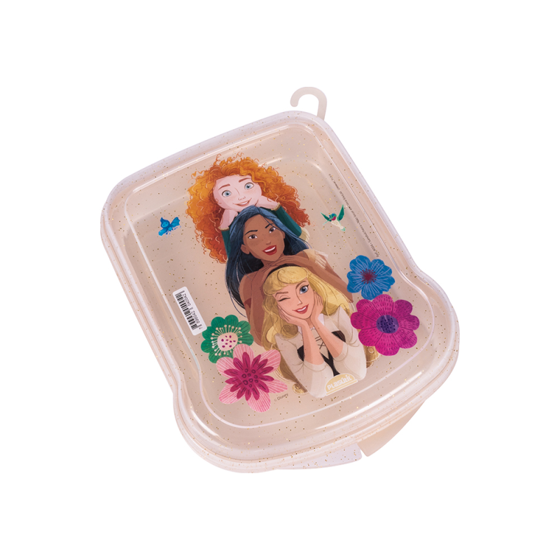Sanduicheira De Plástico C/Trava Princesas Plasútil 