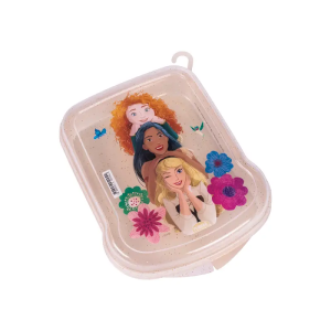 Sanduicheira De Plástico C/Trava Princesas Plasútil 